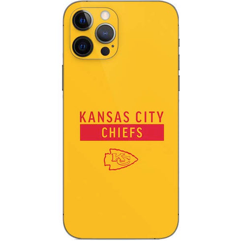 NFL Kansas City Chiefs Yellow Performance Series iPhone 12 Pro Skin