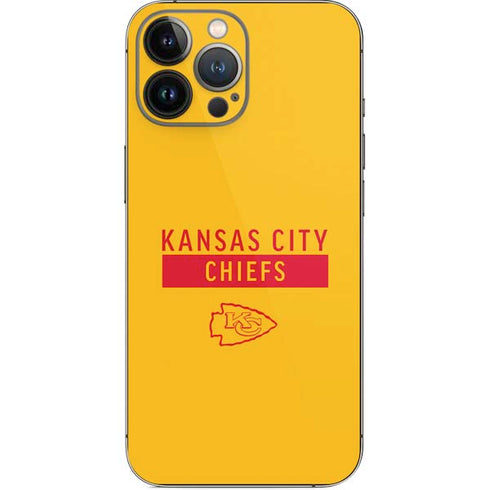NFL Kansas City Chiefs Yellow Performance Series iPhone 13 Pro Max Skin