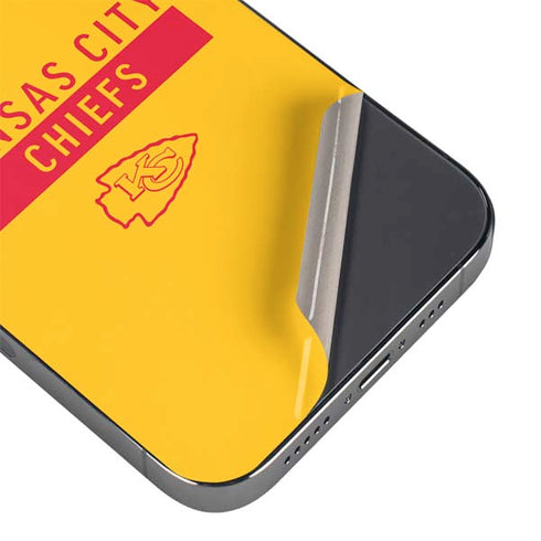 NFL Kansas City Chiefs Yellow Performance Series iPhone 13 Pro Max Skin