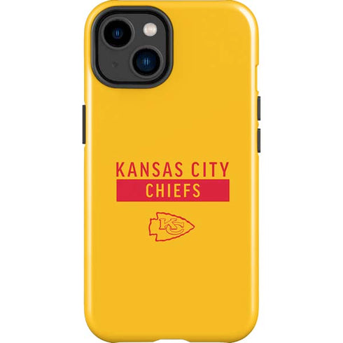NFL Kansas City Chiefs Yellow Performance Series iPhone 15 Plus Impact Case