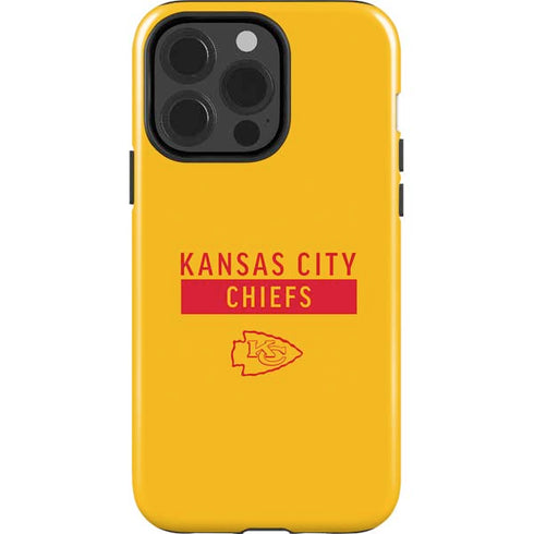 NFL Kansas City Chiefs Yellow Performance Series iPhone 15 Pro Impact Case