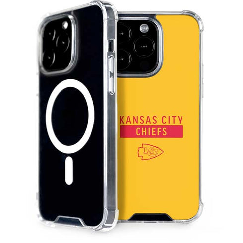 NFL Kansas City Chiefs Yellow Performance Series iPhone 15 Pro MagSafe Case