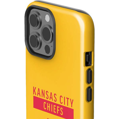 NFL Kansas City Chiefs Yellow Performance Series iPhone 15 Pro Max Impact Case