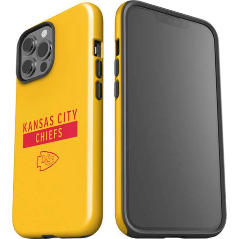 NFL Kansas City Chiefs Yellow Performance Series iPhone 15 Pro Max Impact Case