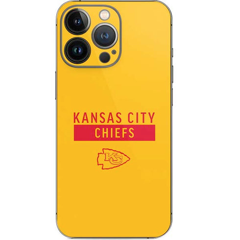 NFL Kansas City Chiefs Yellow Performance Series iPhone 14 Pro Skin