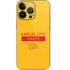 NFL Kansas City Chiefs Yellow Performance Series iPhone 14 Pro Skin