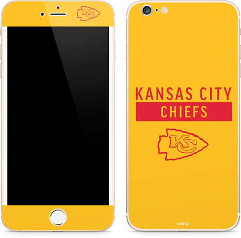 NFL Kansas City Chiefs Yellow Performance Series iPhone 6/6s Plus Skin