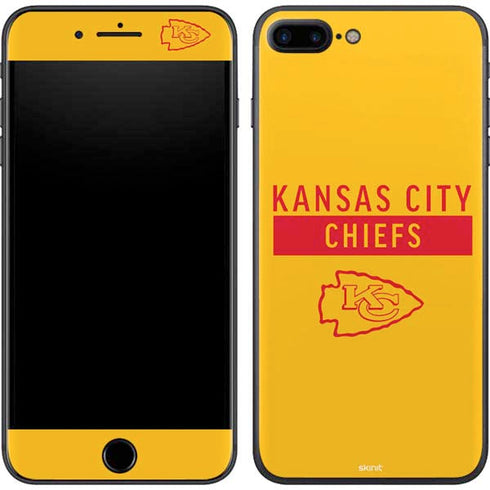 NFL Kansas City Chiefs Yellow Performance Series iPhone 8 Plus Skin