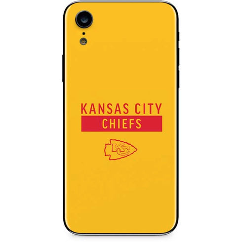 NFL Kansas City Chiefs Yellow Performance Series iPhone XR Skin