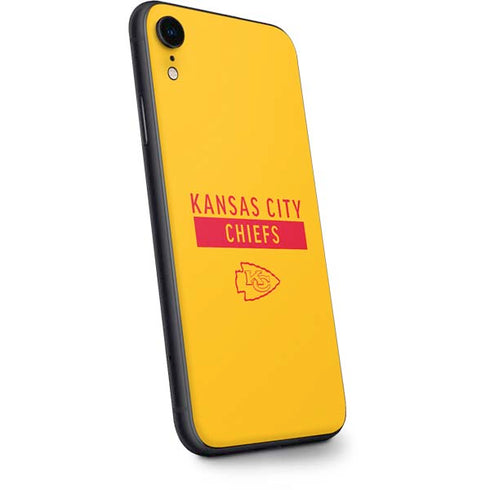 NFL Kansas City Chiefs Yellow Performance Series iPhone XR Skin