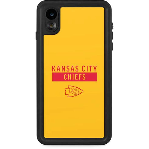 NFL Kansas City Chiefs Yellow Performance Series iPhone XR Waterproof Case