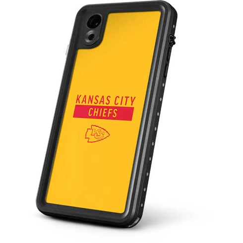 NFL Kansas City Chiefs Yellow Performance Series iPhone XR Waterproof Case