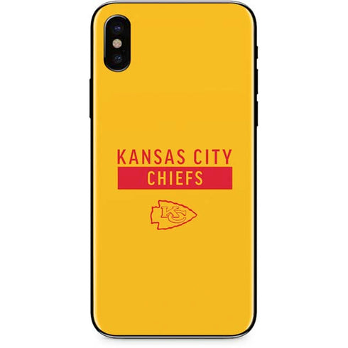 NFL Kansas City Chiefs Yellow Performance Series iPhone XS Skin