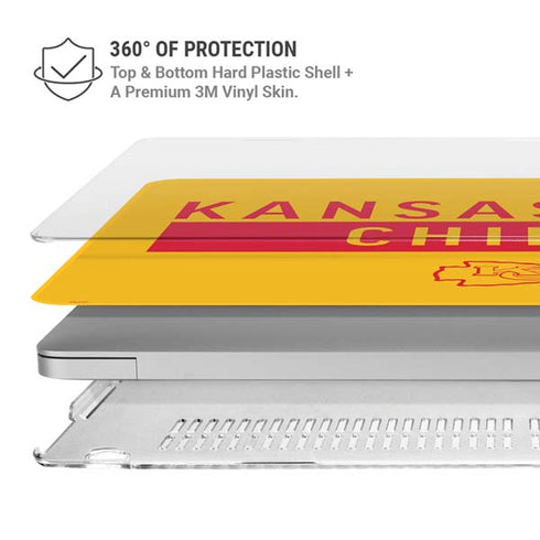 NFL Kansas City Chiefs Yellow Performance Series MacBook Air 13in M1 (2021) Case plus Skin