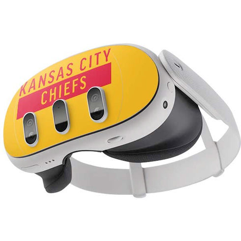 NFL Kansas City Chiefs Yellow Performance Series Meta Quest 3 Skin