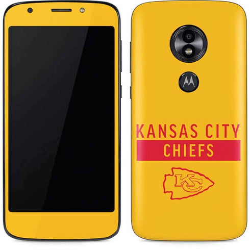 NFL Kansas City Chiefs Yellow Performance Series Moto E5 Play Skin