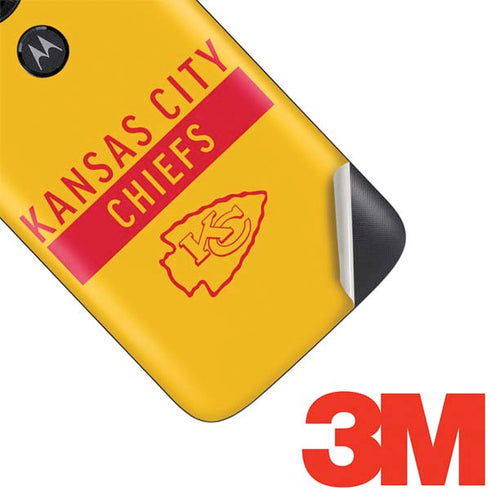NFL Kansas City Chiefs Yellow Performance Series Moto E5 Play Skin