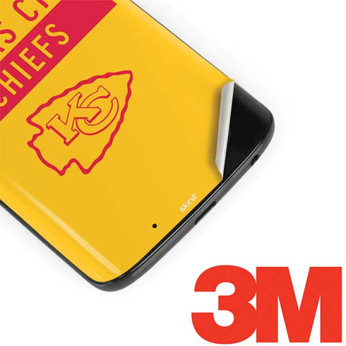 NFL Kansas City Chiefs Yellow Performance Series Moto G6 Skin