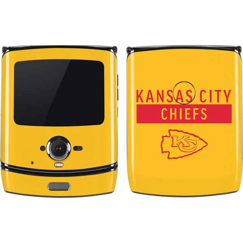 NFL Kansas City Chiefs Yellow Performance Series Motorola RAZR Skin