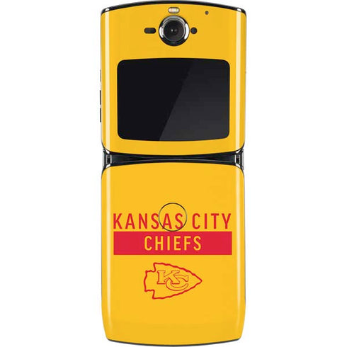 NFL Kansas City Chiefs Yellow Performance Series Motorola RAZR Skin