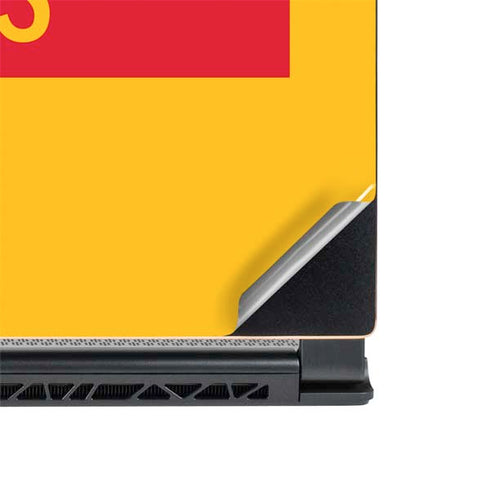 NFL Kansas City Chiefs Yellow Performance Series MSI GS65 Stealth Laptop Skin