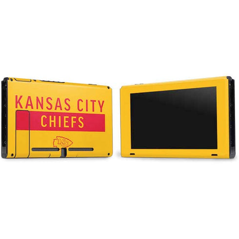 NFL Kansas City Chiefs Yellow Performance Series Nintendo Switch Bundle Skin