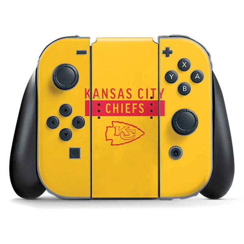 NFL Kansas City Chiefs Yellow Performance Series Nintendo Switch (2017-2021) Joy-Con Controller Skin