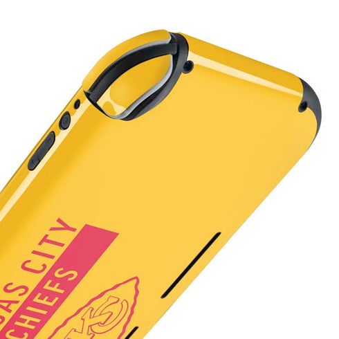 NFL Kansas City Chiefs Yellow Performance Series Nintendo Switch Lite Skin