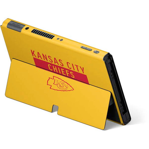 NFL Kansas City Chiefs Yellow Performance Series Nintendo Switch OLED (2021) Skin