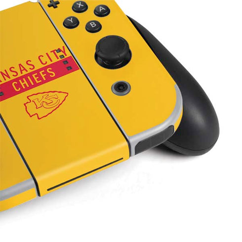 NFL Kansas City Chiefs Yellow Performance Series Nintendo Switch OLED (2021) Skin
