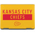 NFL Kansas City Chiefs Yellow Performance Series Notebook 9 Pro 13in (2017) Skin