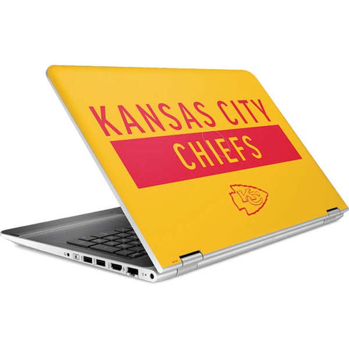 NFL Kansas City Chiefs Yellow Performance Series HP Pavilion Skin