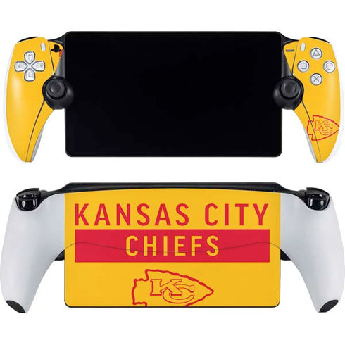 NFL Kansas City Chiefs Yellow Performance Series PlayStation Portal Remote Player Skin