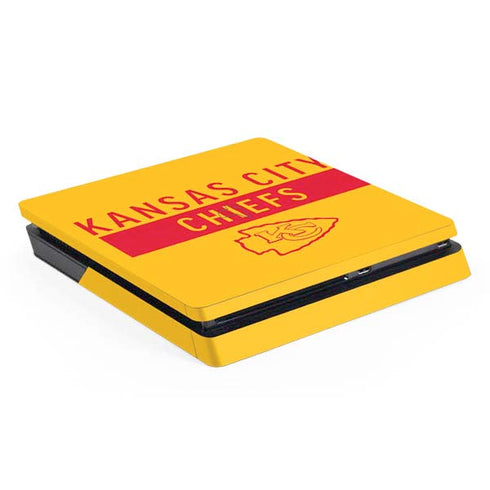 NFL Kansas City Chiefs Yellow Performance Series PS4 Slim Skin