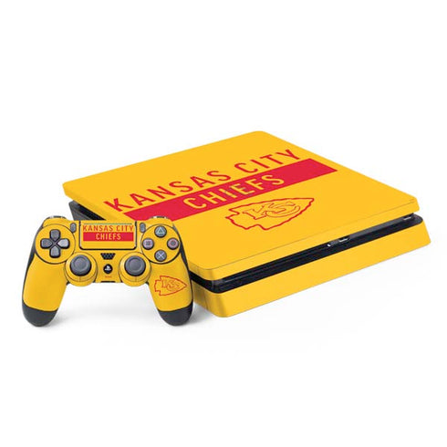 NFL Kansas City Chiefs Yellow Performance Series PS4 Slim Bundle Skin