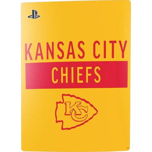 NFL Kansas City Chiefs Yellow Performance Series PS5 Console Skin