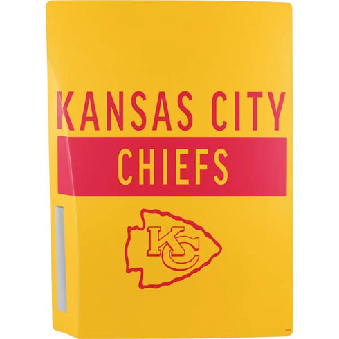 NFL Kansas City Chiefs Yellow Performance Series PS5 Console Skin