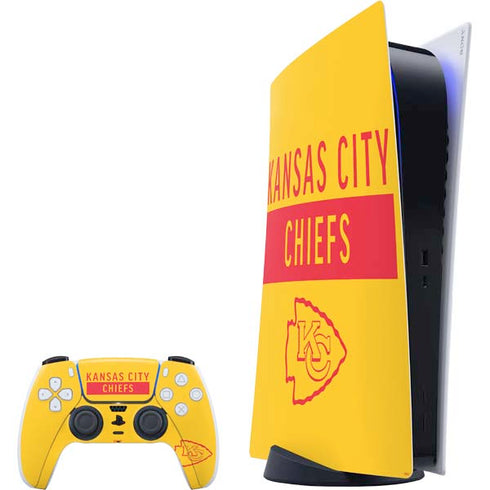 NFL Kansas City Chiefs Yellow Performance Series PS5 Digital Edition Bundle Skin
