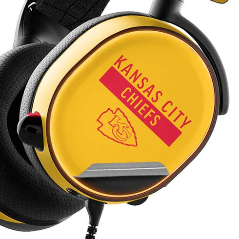 NFL Kansas City Chiefs Yellow Performance Series SteelSeries Arctis 3 Skin