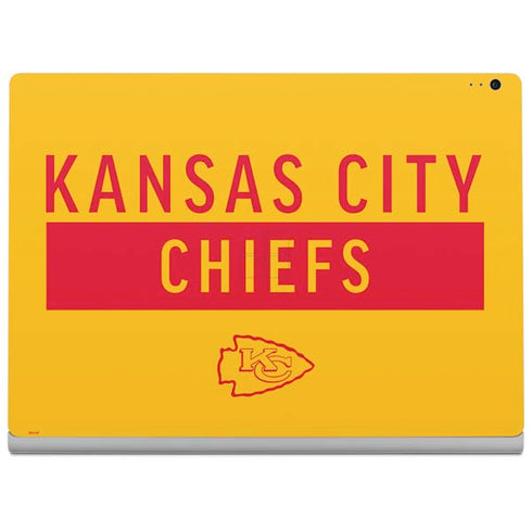 NFL Kansas City Chiefs Yellow Performance Series Surface Book 2 13.5in Skin