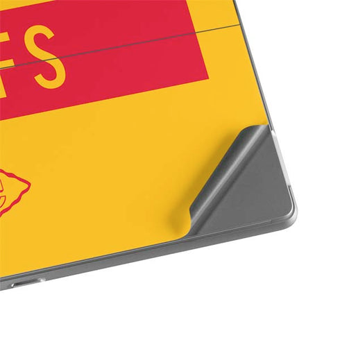 NFL Kansas City Chiefs Yellow Performance Series Surface Pro 8 Skin