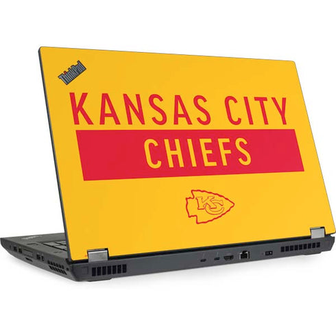 NFL Kansas City Chiefs Yellow Performance Series Lenovo ThinkPad Skin