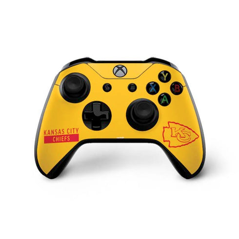 NFL Kansas City Chiefs Yellow Performance Series Xbox One X Controller Skin