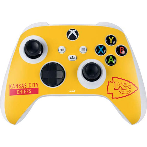 NFL Kansas City Chiefs Yellow Performance Series Xbox Series S Controller Skin