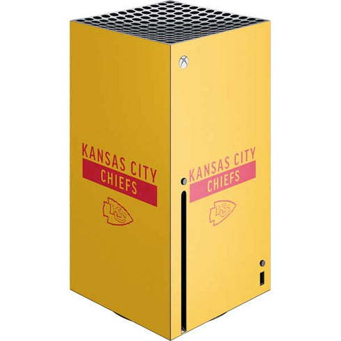 NFL Kansas City Chiefs Yellow Performance Series Xbox Series X Console Skin