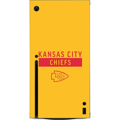 NFL Kansas City Chiefs Yellow Performance Series Xbox Series X Console Skin