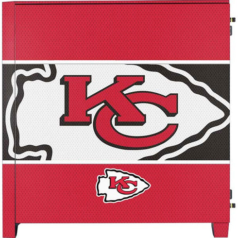 NFL Kansas City Chiefs Zone Block Corsair 4000D Tempered Glass Mid-Tower ATX Case Skin