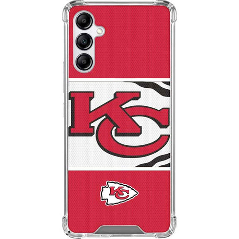 NFL Kansas City Chiefs Zone Block Galaxy A15 5G Clear Case