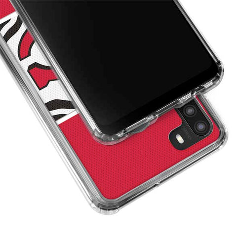 NFL Kansas City Chiefs Zone Block Galaxy A21 Clear Case