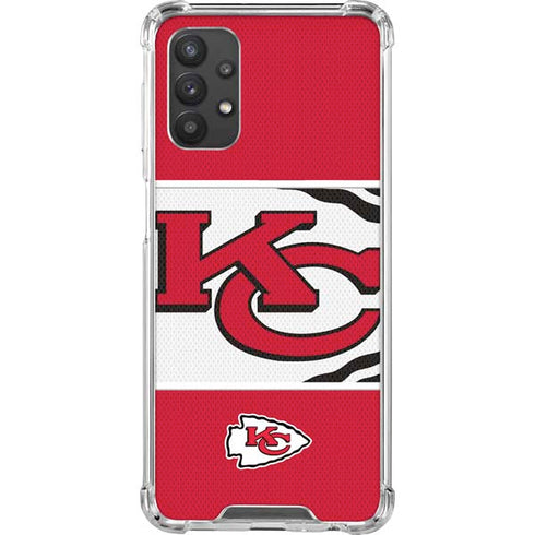 NFL Kansas City Chiefs Zone Block Galaxy A32 5G Clear Case
